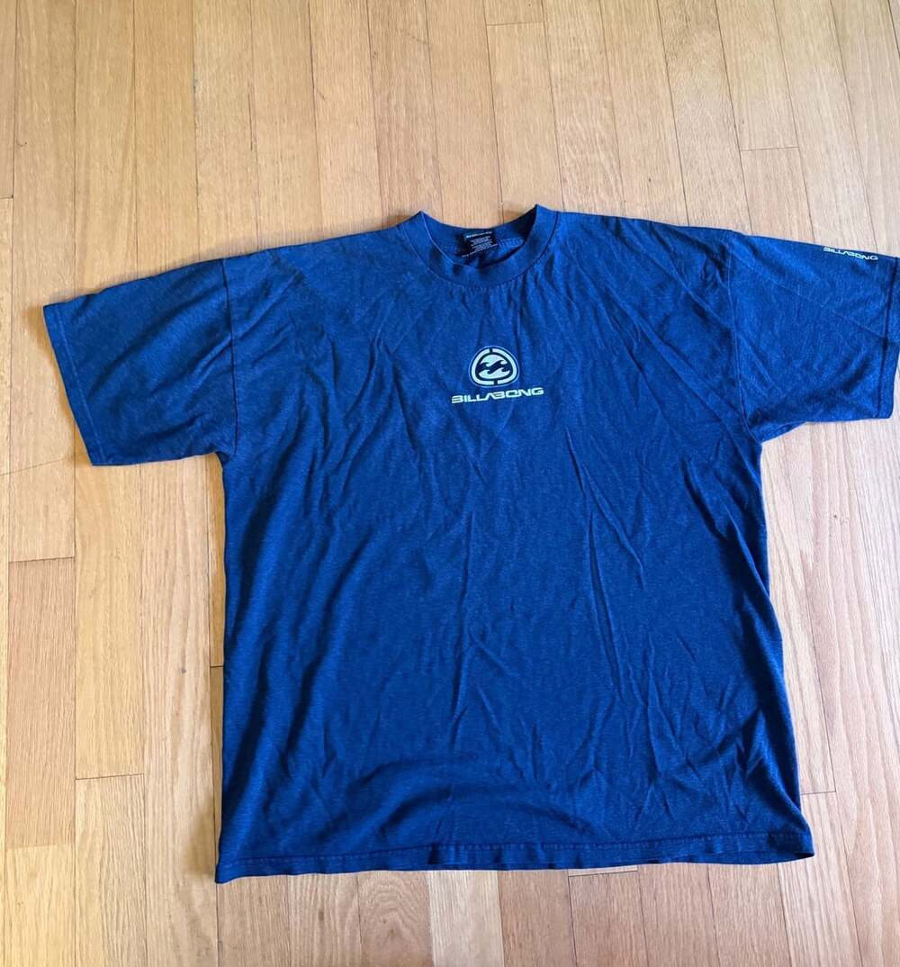Billabong Vintage Y2K Surf T-Shirt Blue XXL
